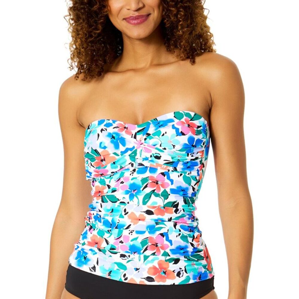 Anne Cole Womens Twist Front Bandeau-Kini